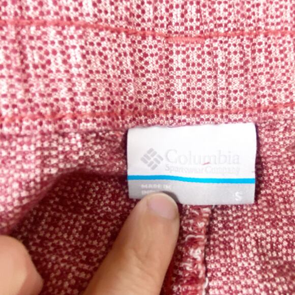 2/$30 Columbia Small Womens Red Summer Chill High Rise Belted Above Knee Skirt - Picture 9 of 12